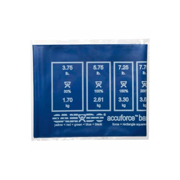 Fabrication Enterprises CanDo AccuForce Exercise Band, Blue, 48L Band 1462706 - main